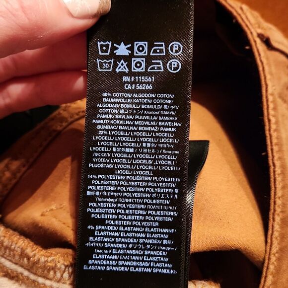 NEW Jen 7 by 7 for All Mankind High Rise Slim Straight Leg Jeans, Size 10, Brown - Picture 11 of 13